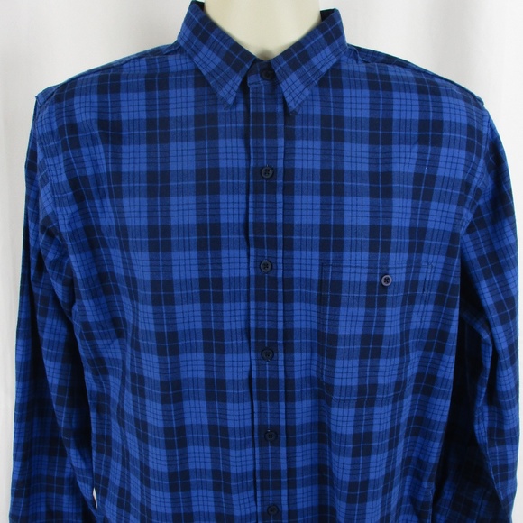 L.L. Bean Other - SOLD - L.L. Bean Blue Plaid L/S Button Front Shirt